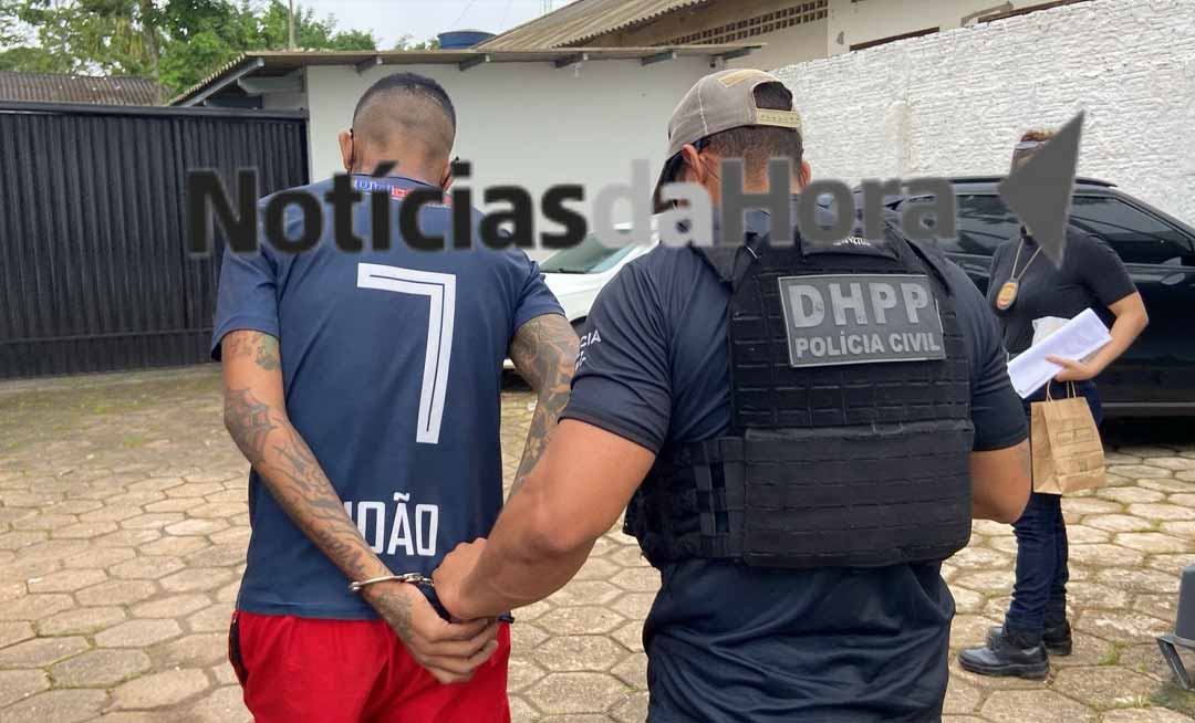 DHPP prende "Pitbull", suspeito de participação em organizações criminosas e homicídios em Rio Branco