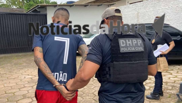 DHPP prende "Pitbull", suspeito de participação em organizações criminosas e homicídios em Rio Branco