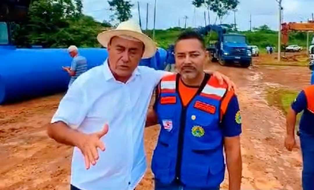 Após Rio Branco ficar sem água por causa de balseiros, Bocalom vai à ETA e assegura retorno da distribuição: “Estamos resolvendo”