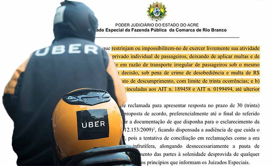 Justiça libera atuação de moto uber em Rio Branco; após decisão favorável, RBTrans terá que suspende multas do trabalhador 