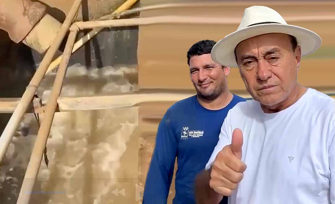 Bocalom comemora chegada das primeiras águas à ETA I em Rio Branco: “Os desafios são grandes, mas estamos vencendo”