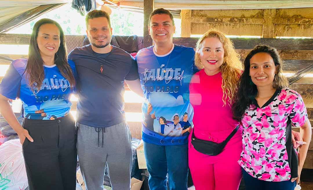 Deputado Tio Pablo leva atendimentos de saúde a mais de 1000 moradores do Rio Iaco