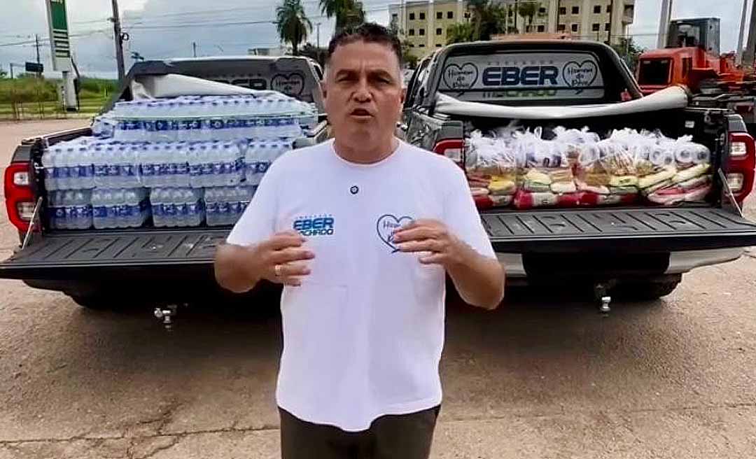Vereador Eber Machado entrega água potável e mantimentos a moradores do Água Preta, em Rio Branco: “Zona rural esquecida!”