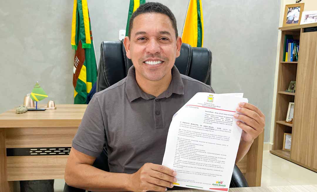 Prefeito Jerry Correia sanciona Lei que autoriza realização de processo seletivo em Assis Brasil