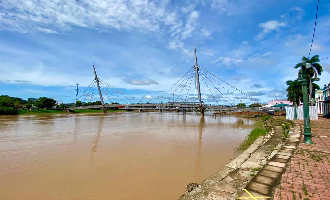 Nível do Rio Acre continua baixando em Rio Branco, aponta Defesa Civil