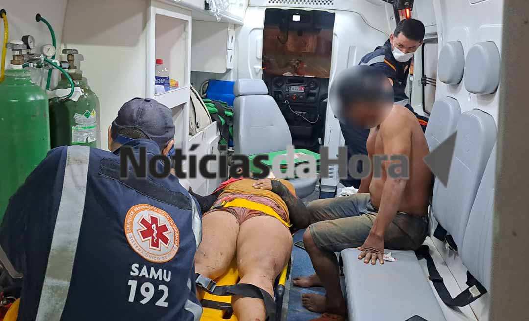 Mulher atropela marido e suposta amante e capota carro no Ramal da Piçarreira, zona rural de Rio Branco