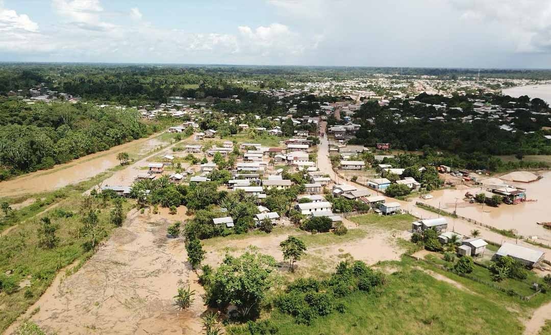 Boca do Acre decreta situação de emergência após cheia dos Rios Acre e Purus