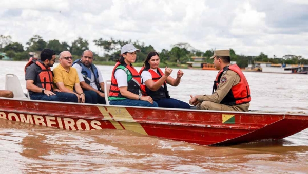 Vice-governadora e secretária de Assistência Social e Direitos Humanos, Mailza, visita Cruzeiro do Sul e fortalece ações humanitárias as vítimas das cheias