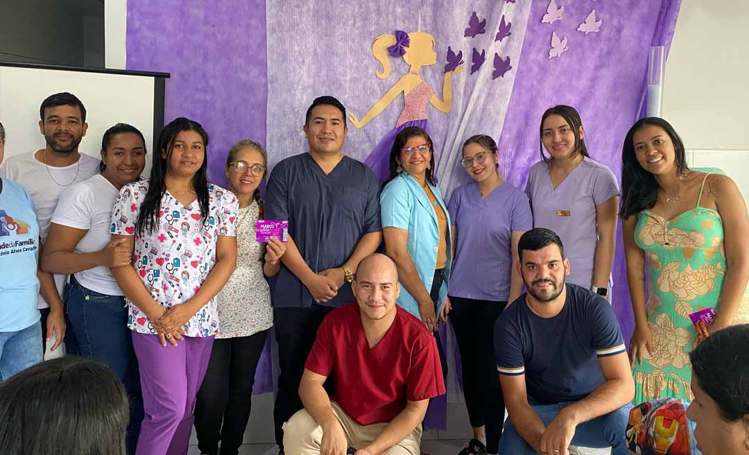 Em Assis Brasil, UBS Gildo Ferreira realiza ação em alusão ao Março Lilás e Março Verde