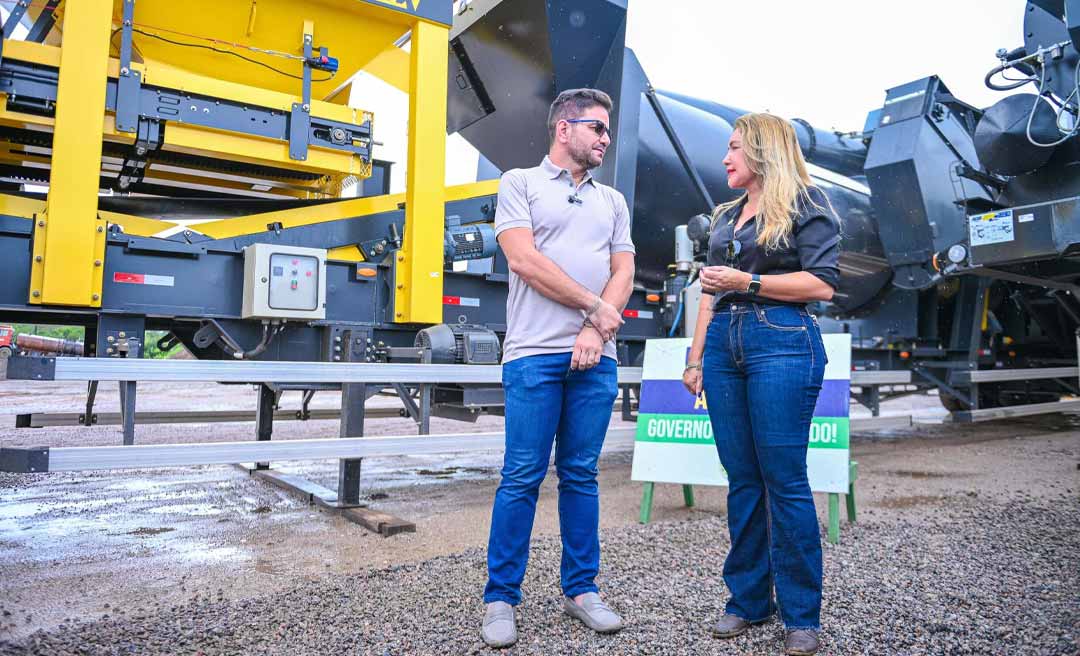 Governador Gladson Camelí entrega nova usina de asfalto e amplia capacidade de atuação do Deracre