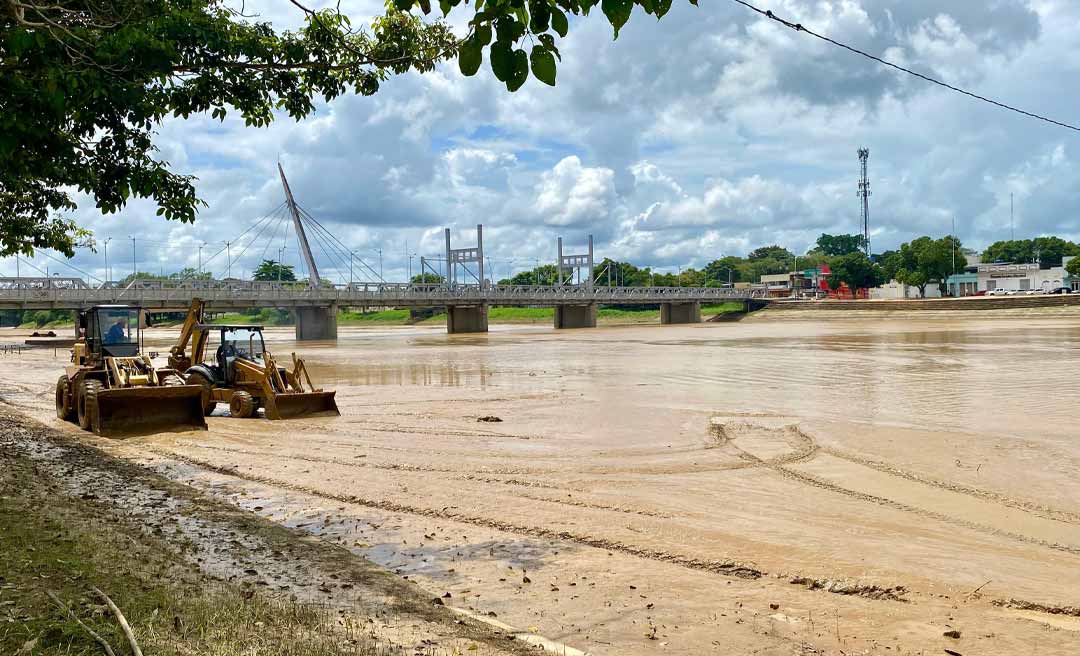 Nível do Rio Acre segue em queda e atinge menor marca do mês de março na Capital