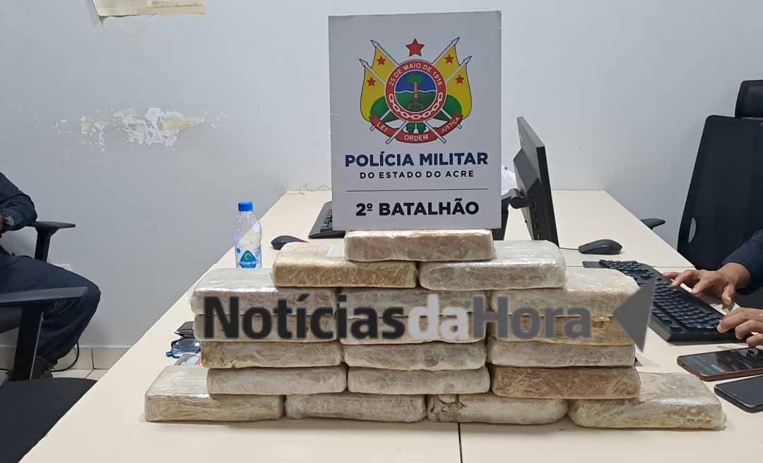 Prejuízo para a bandidagem! Polícia Militar apreende caminhonete com mais de 18 kg de crack em Rio Branco