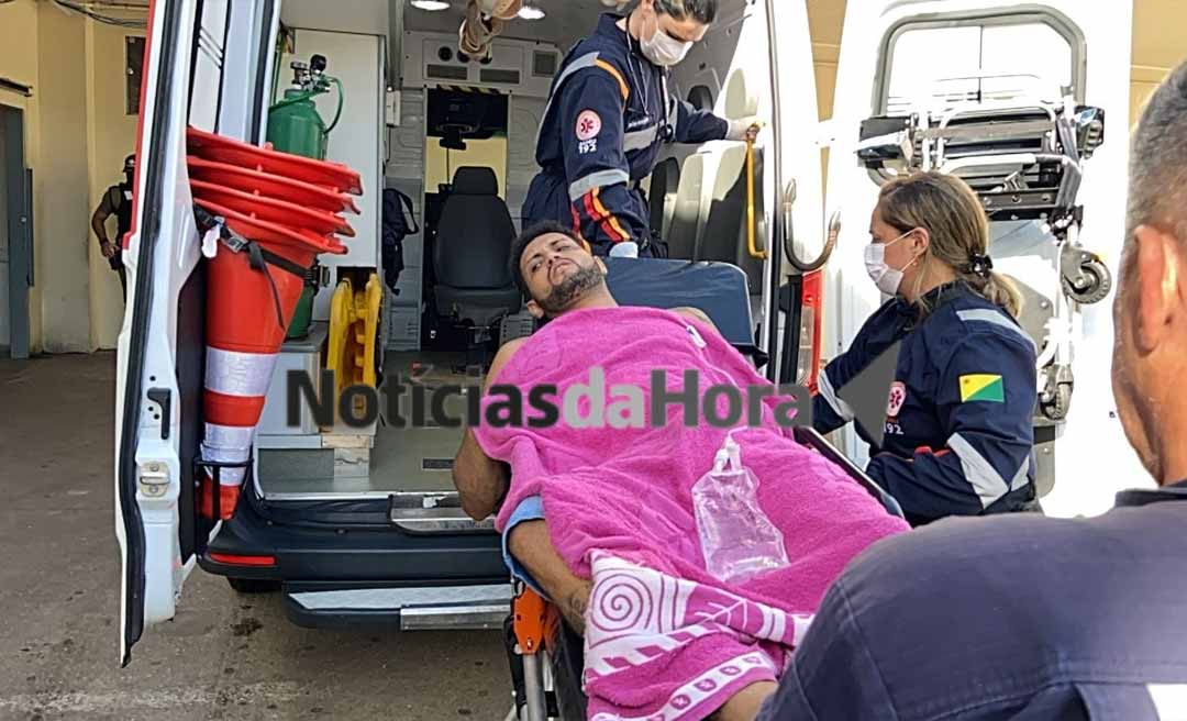 Homem sofre tentativa de homicídio em distribuidora no bairro Santa Inês; vitima sofreu golpes de faca