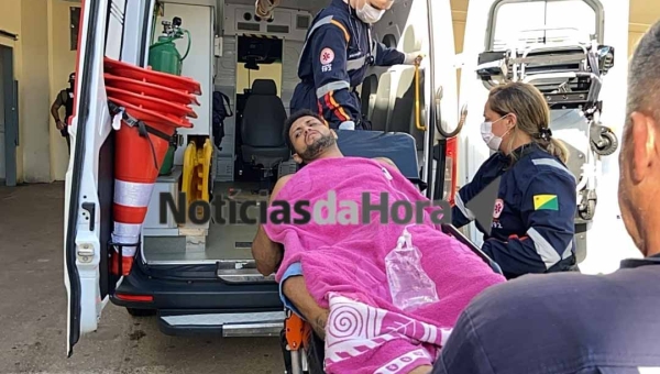 Homem sofre tentativa de homicídio em distribuidora no bairro Santa Inês; vitima sofreu golpes de faca