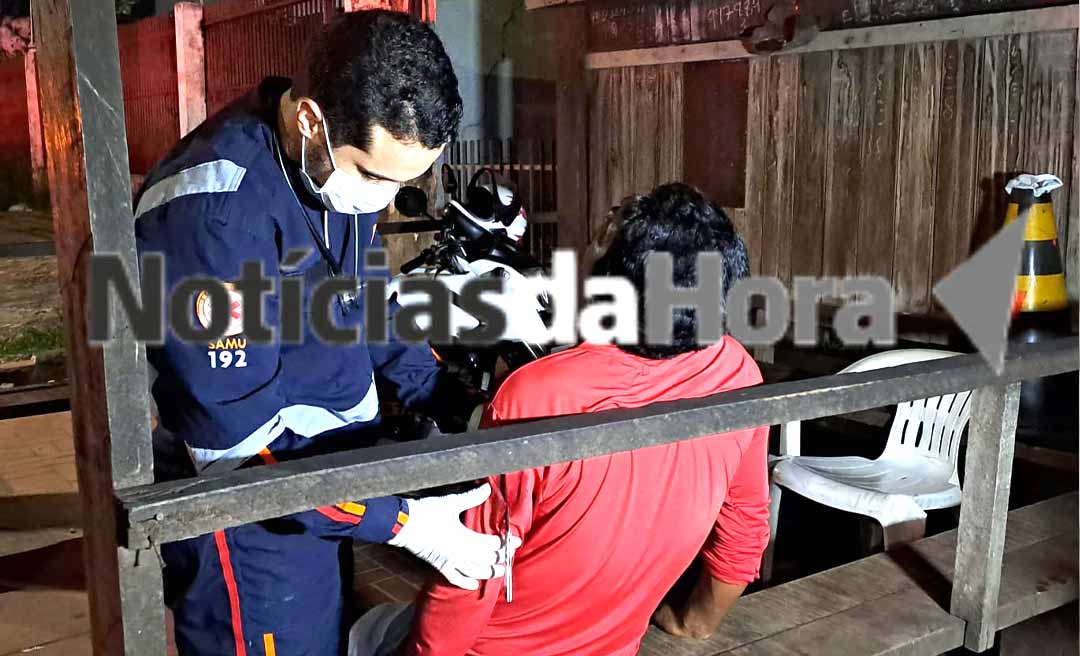 Homem é vítima de tentativa de homicídio no bairro Taquari e pede ajuda com faca cravada no corpo