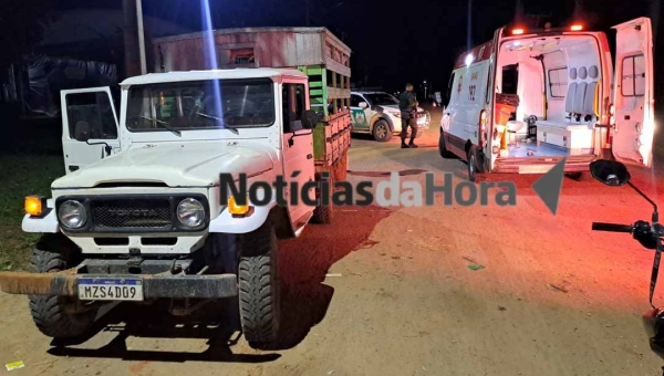 Peão de fazenda é atropelado a caminho do trabalho; vítima está em estado grave no Pronto-Socorro de Rio Branco