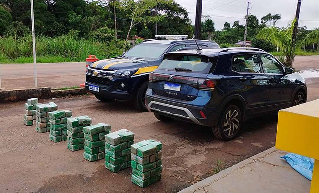 PRF apreende mais de 100 kg de droga do tipo skunk no Acre após tentativa de fuga