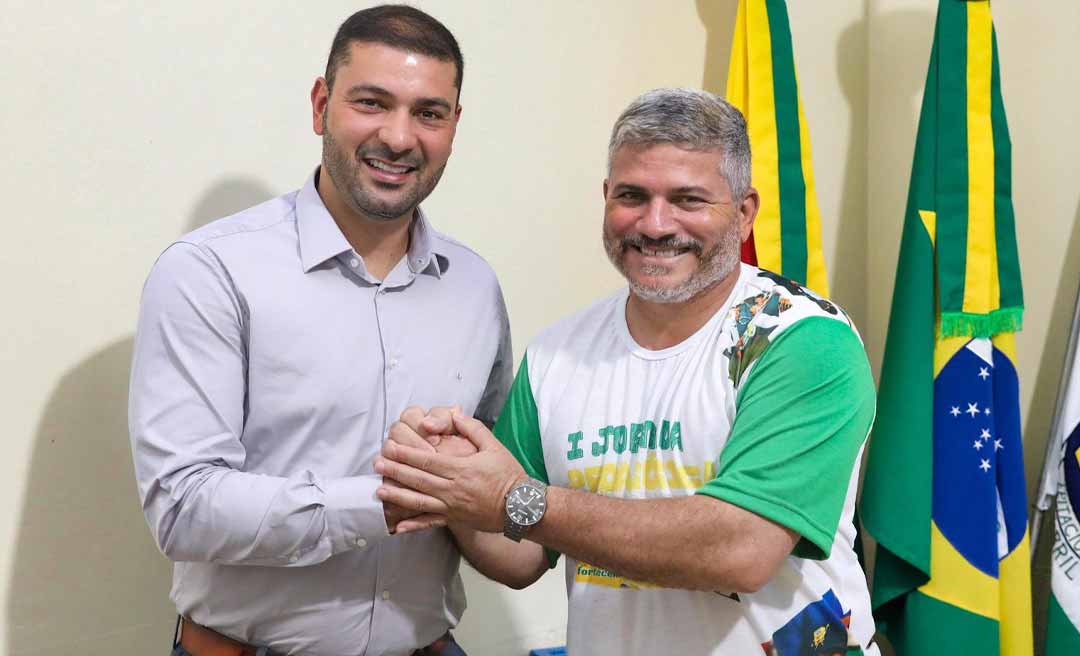 “É a primeira vez em cinco anos que recebo a visita de um presidente da Aleac”, diz prefeito ao recepcionar Nicolau