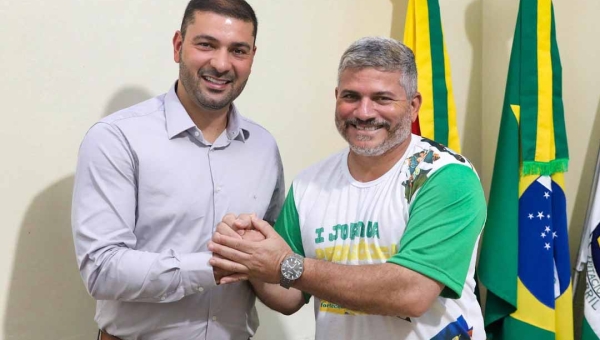 “É a primeira vez em cinco anos que recebo a visita de um presidente da Aleac”, diz prefeito ao recepcionar Nicolau