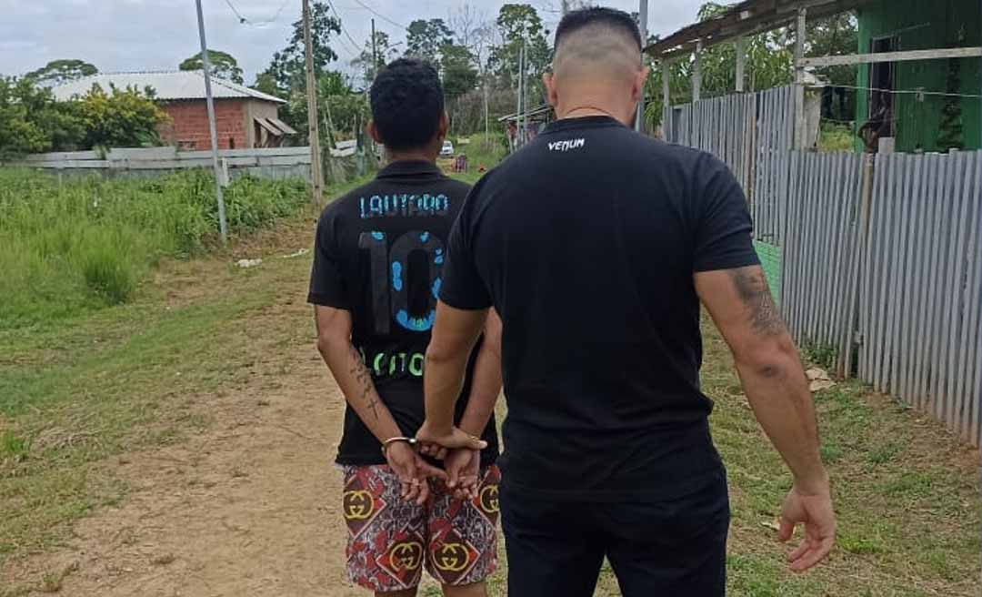 Polícia prende criminoso que invadiu casa, roubou pertences de casal e trocou tiros com a PM na fuga