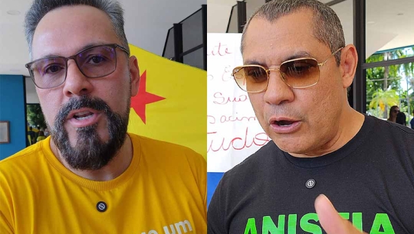 “Não houve tentativa de golpe. O que há é uma narrativa”, afirmam Alan Rick e Ulysses em ato pela anistia na Aleac