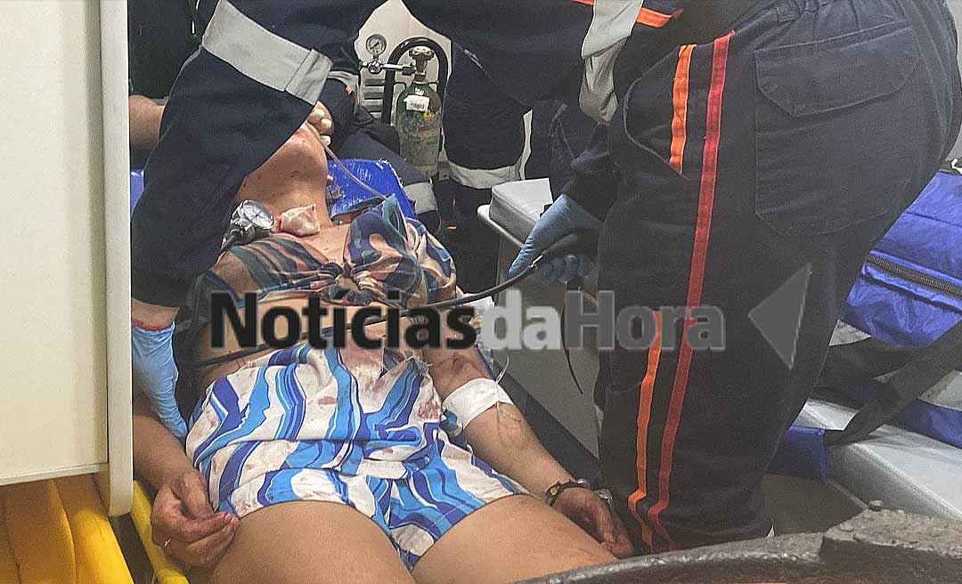 Jovem é brutalmente espancada com garrafadas na cabeça e golpes de faca no Santa Inês, 2° Distrito de Rio Branco