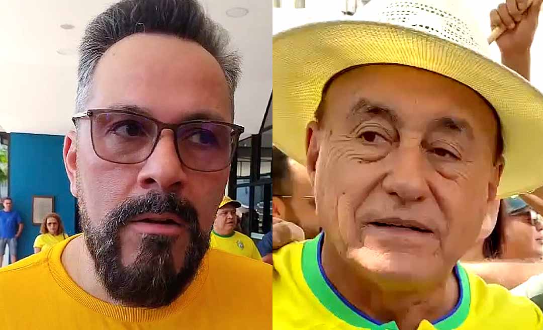 Intrigados, Alan e Bocalom participam de atos distintos pela anistia em Rio Branco