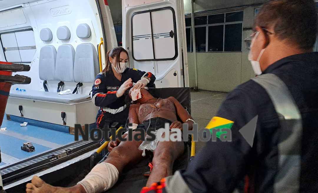 Mulher em situação de rua é atacada por cães e tem rosto desfigurado no bairro da Base, em Rio Branco