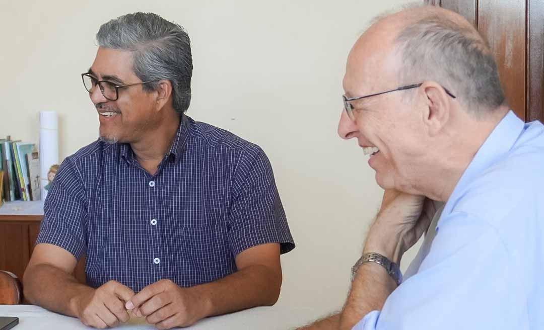 Edvaldo se reúne com Dom Flávio Giovenale e garante destinação de recursos para projetos sociais da Diocese de Cruzeiro do Sul
