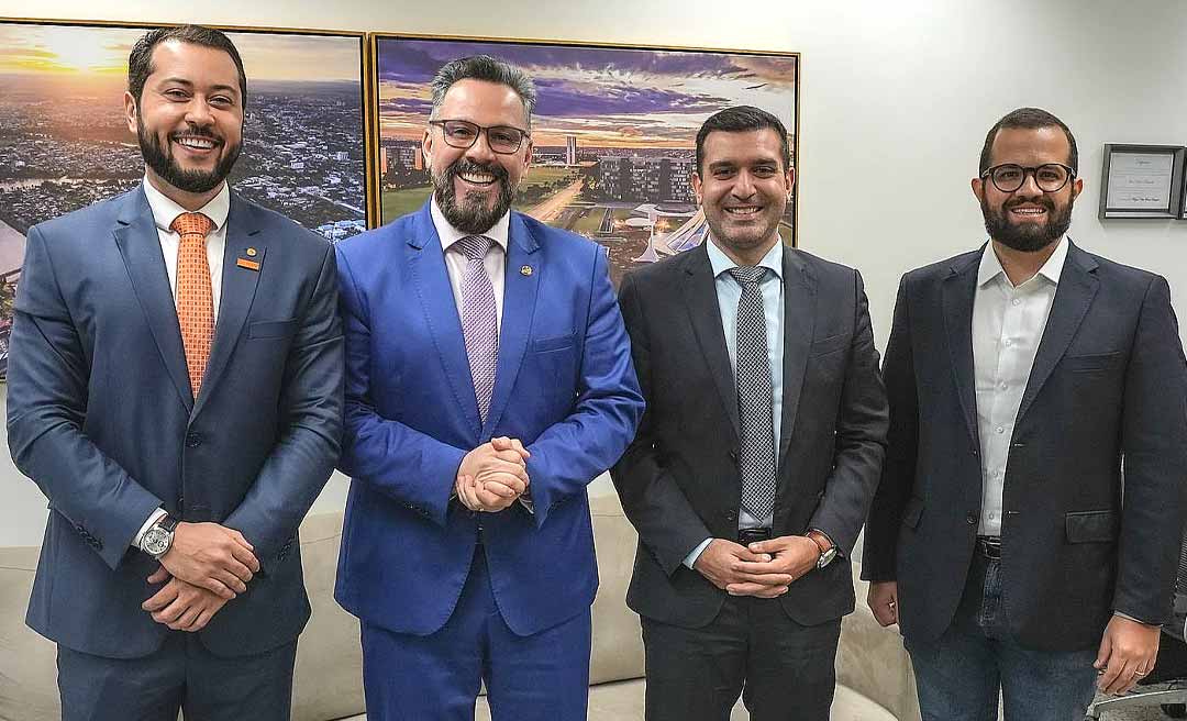 Jarude e presidente nacional do NOVO convidam Alan Rick para disputar o governo pelo partido em 2026: “Estamos prontos”