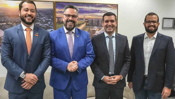 Jarude e presidente nacional do NOVO convidam Alan Rick para disputar o governo pelo partido em 2026: “Estamos prontos”