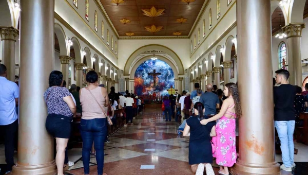Missa na Catedral de Rio Branco antecede procissão no Centro da Capital nesta Sexta-feira Santa