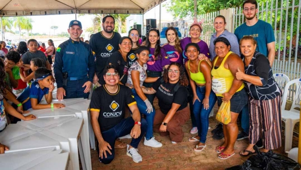 Comitiva da Cidadania leva lazer para mais de 500 crianças na Cidade do Povo