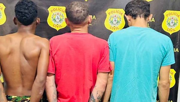 Polícia Civil prende trio suspeito de integrar facção criminosa e praticar tortura em Tarauacá