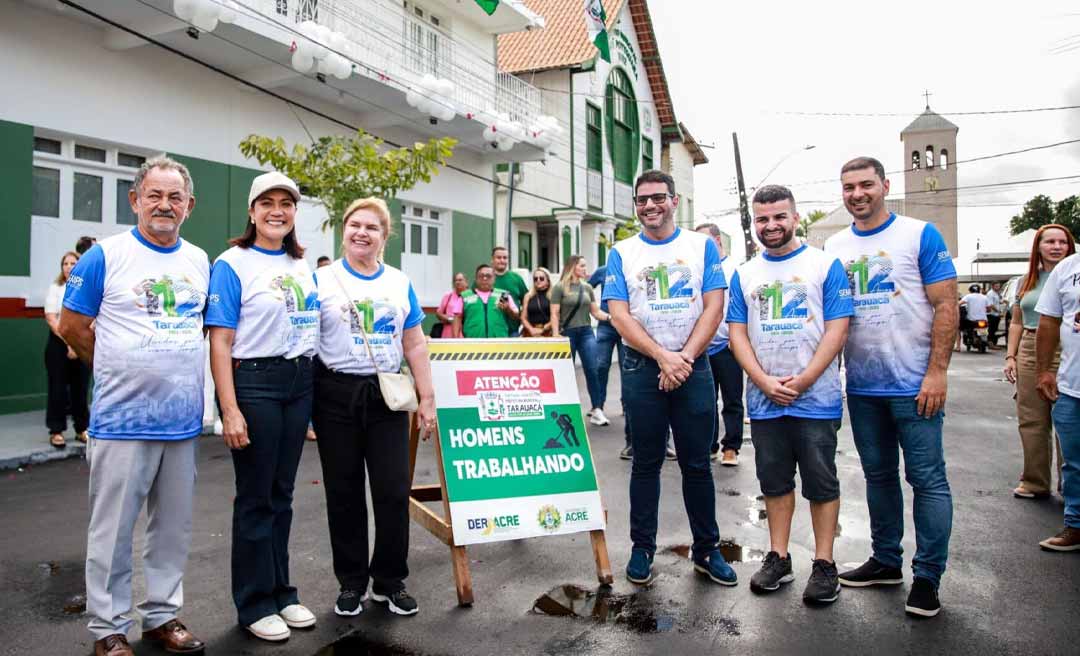 Governador vistoria obras do Deracre em Tarauacá durante Operação Verão