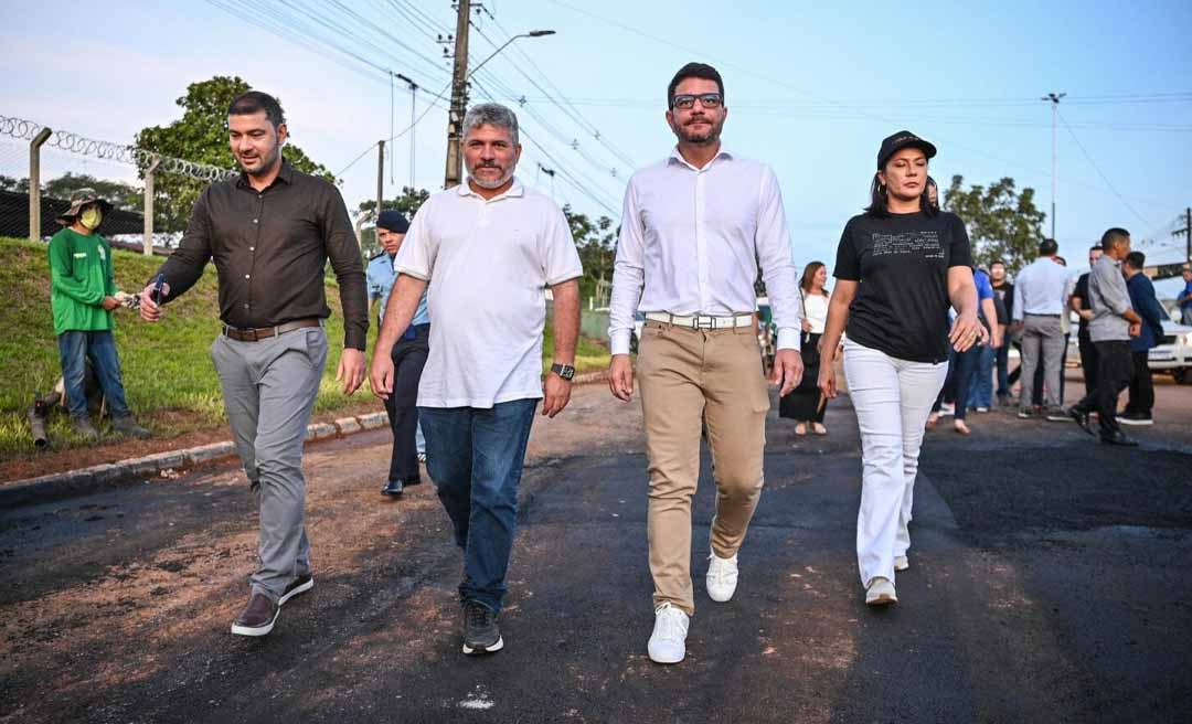 Em Epitaciolândia, Gladson e Mailza acompanham obras da Operação Verão 2025