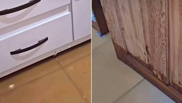 Mais uma vez! Chuva causa transtornos e prejuízos na Baixada da Sobral; moradora relata desespero ao ver casa alagada