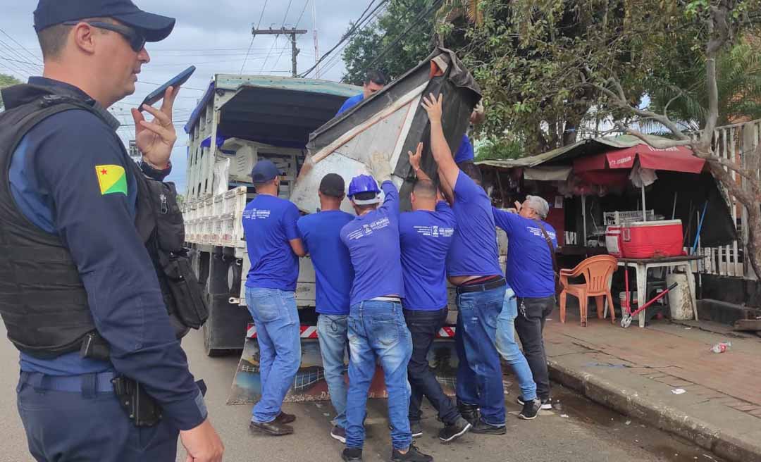 Prefeitura de Rio Branco diz que retirada de bancas de ambulantes nas proximidades do HUERB atendeu recomendação do MPAC