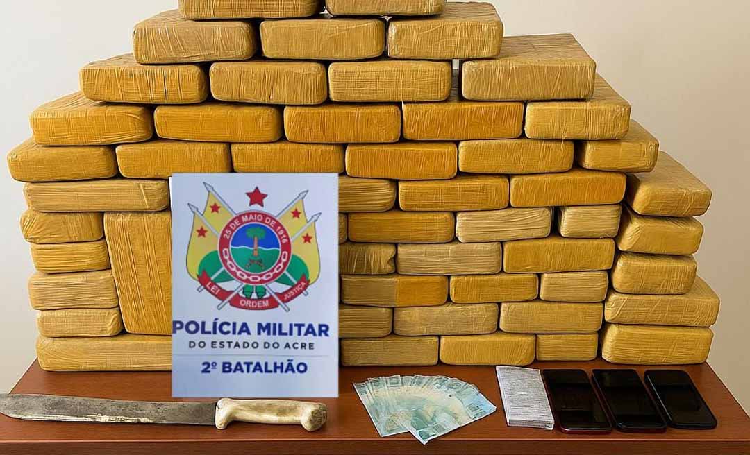 Após denúncia anônima, PM apreende mais de 77kg de droga e prende quadrilha na Vila Acre