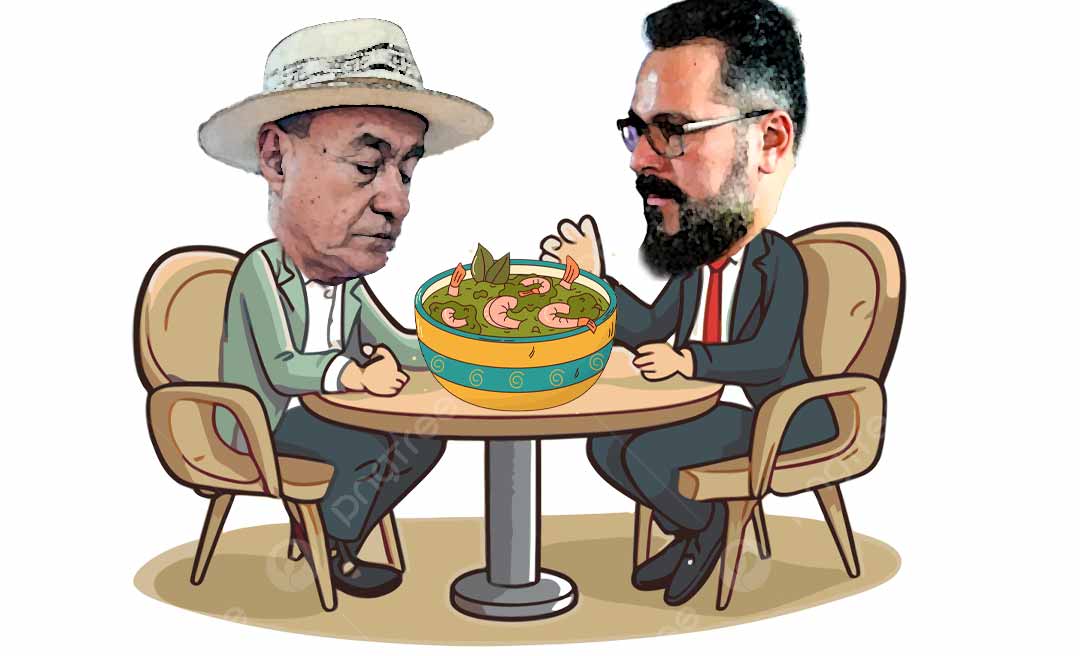 Não convidem o senador Alan Rick e o prefeito Tião Bocalom para dividirem a mesma cuia de tacacá