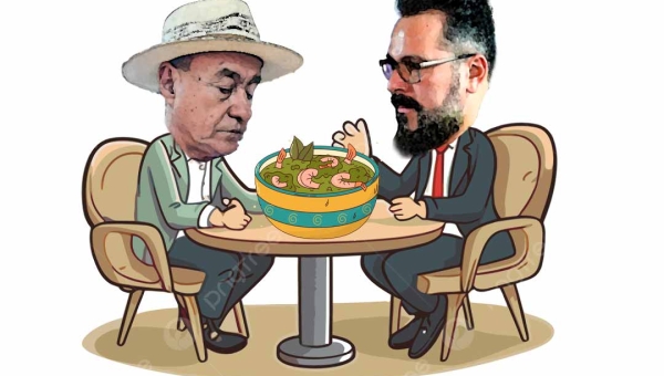 Não convidem o senador Alan Rick e o prefeito Tião Bocalom para dividirem a mesma cuia de tacacá