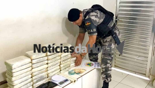 PMAC apreende mais de 40 quilos de skunk e prende homem no bairro Bahia; prejuízo é de quase R$ 500 mil ao crime organizado