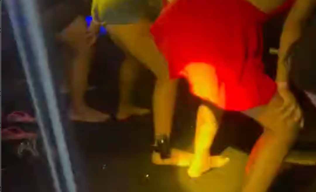 Mulher monitorada por tornozeleira eletrônica é presa após aparecer dançando em baile funk na Capital