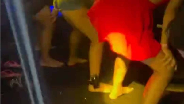 Mulher monitorada por tornozeleira eletrônica é presa após aparecer dançando em baile funk na Capital