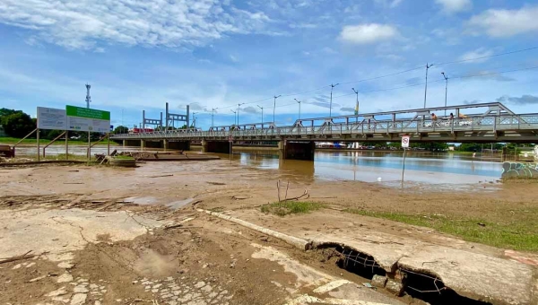 Rio Acre registra menos de seis metros nesta sexta-feira na Capital, alerta Defesa Civil