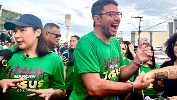 Gladson Cameli e Mailza Assis participam da Marcha para Jesus 2025 em Rio Branco: “Um momento de fé, união e renovação de esperança”