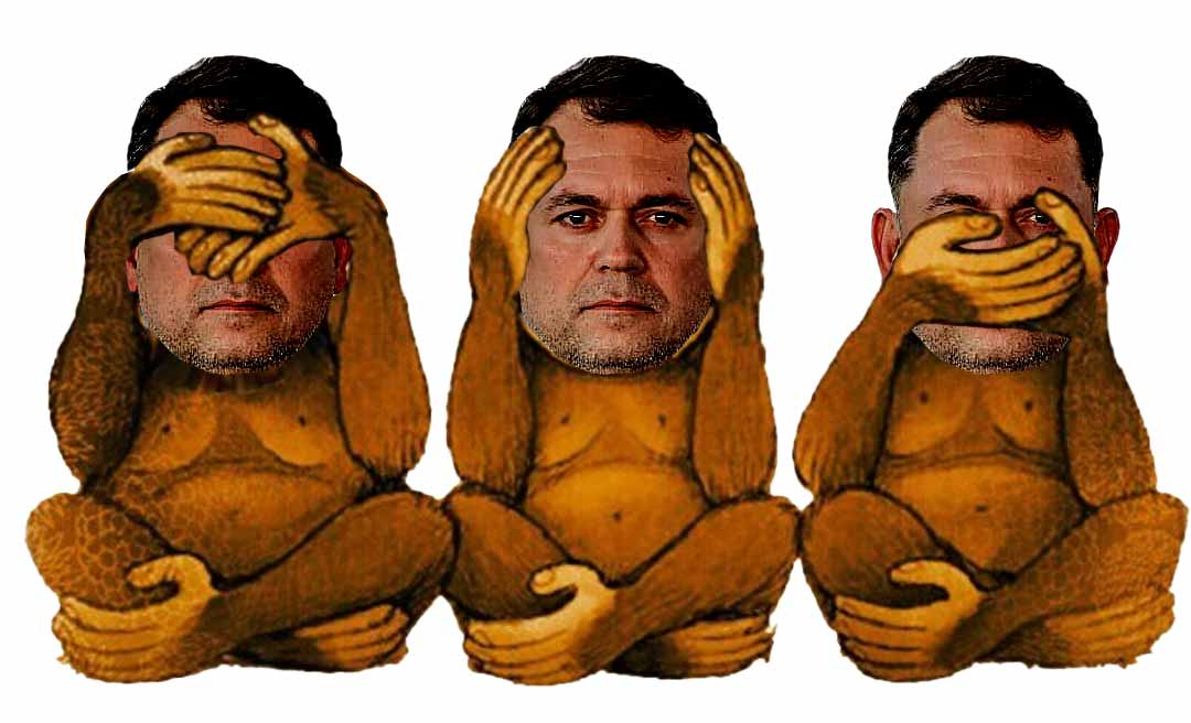 O vice e secretário Alysson segue não vendo o mal, não ouvindo o mal, não falando nem bem, nem mal