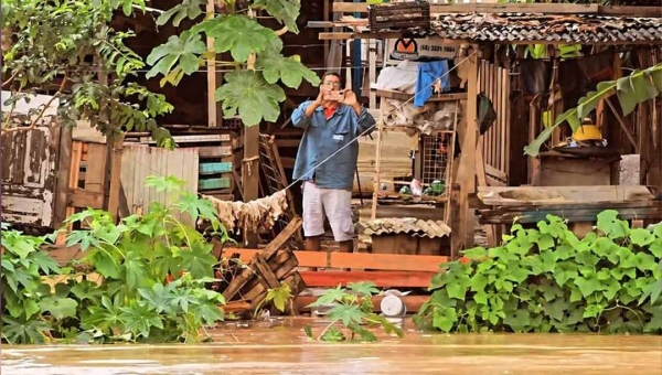 Caixa libera saque do FGTS por calamidade para moradores atingidos pela cheia do Rio Acre na Capital