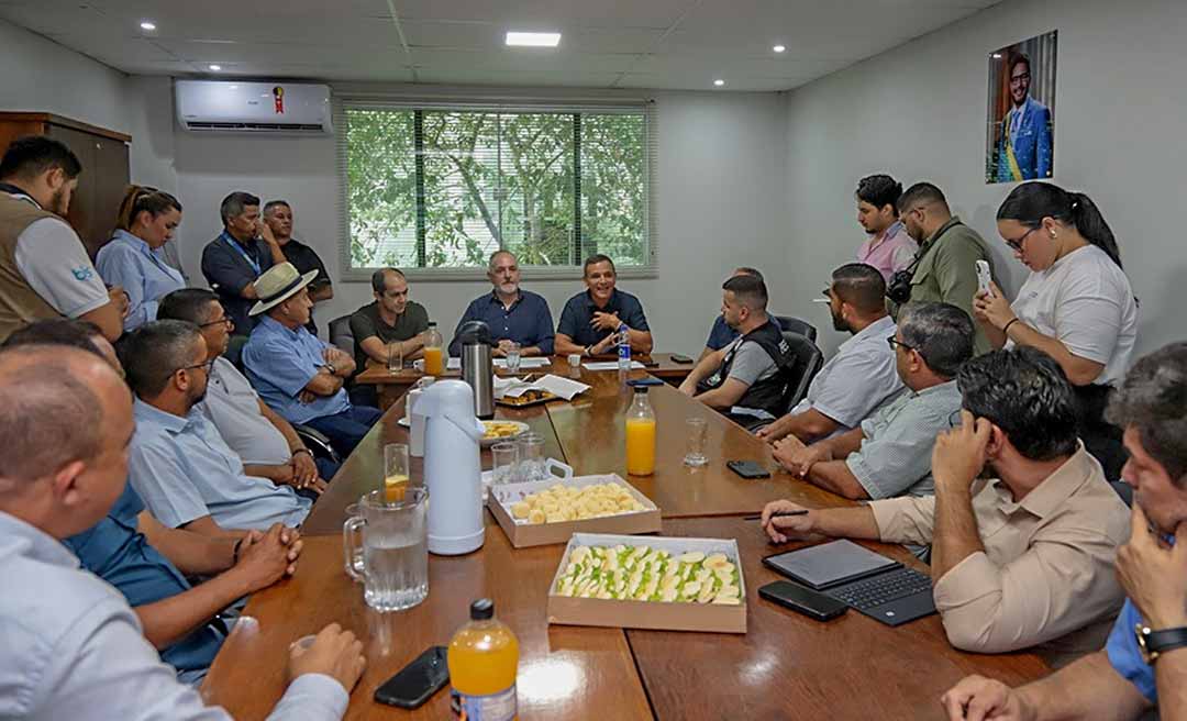 Bocalom participa de reunião na SEAGRI com senador Márcio Bittar e secretário Luís Tchê para tratar do fortalecimento da agricultura no Acre