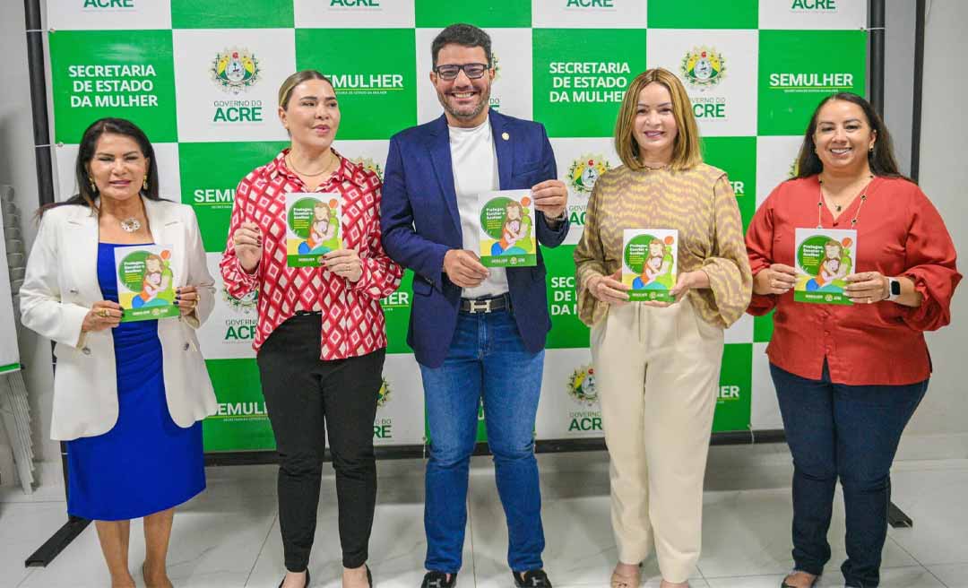 Gladson entrega van adaptada à Secretaria da Mulher e lança cartilha de combate à violência infantil